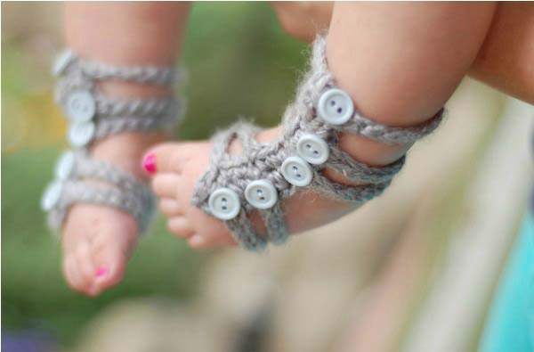 Las sandalias de ganchillo más para tu bebé