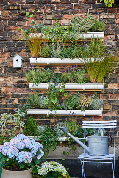 Un jardín vertical para la pared de tu terraza