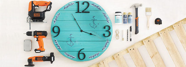 Como pintar un sales reloj de madera