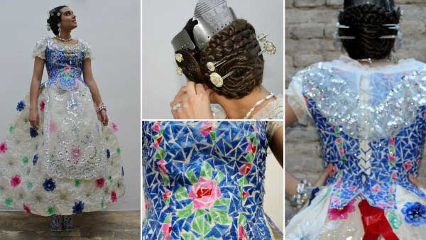 Trajes de fallera... ¡reciclados 100%!