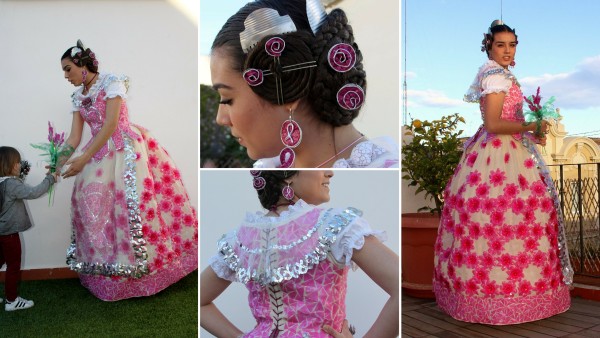 Trajes de fallera... ¡reciclados 100%!